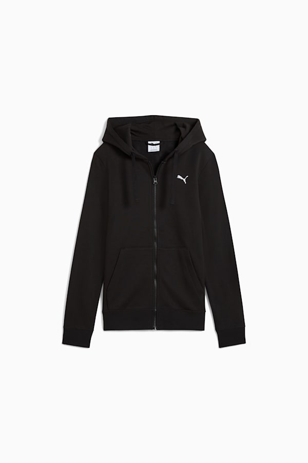 Essentials Full-Zip Hoodie Women, PUMA Black, extralarge-GBR