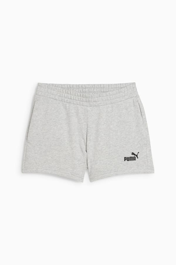 ESS Small No. 1 Logo 4'' Shorts Women, Light Gray Heather, extralarge