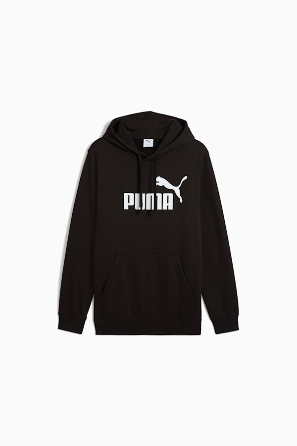 Essentials No. 1 Logo Hoodie Men, PUMA Black, extralarge-GBR