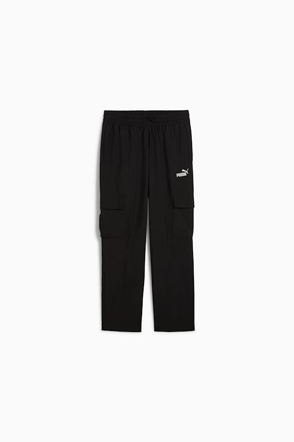 Essentials No. 1 Logo Woven Cargo Pants Men, PUMA Black, extralarge-GBR