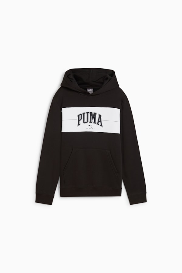 Black and white puma hoodie best sale