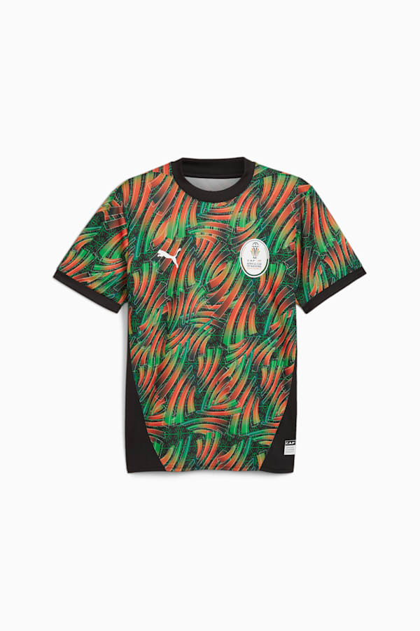 Tournament Men's Tee TotalEnergies CAF Africa Cup of Nations 2023, PUMA Black-Rickie Orange, extralarge-DFA