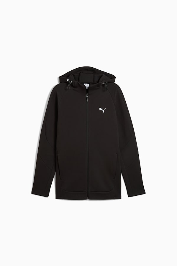 EVOSTRIPE Full-Zip Hoodie Men, PUMA Black, extralarge
