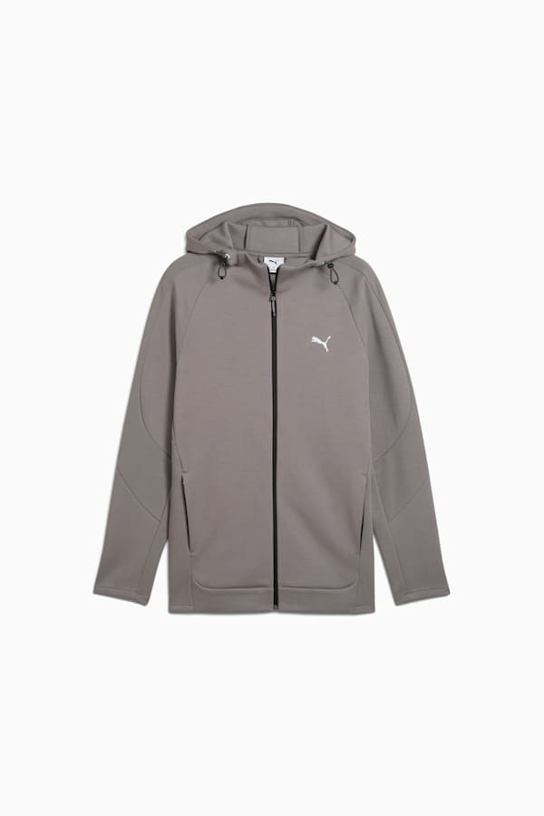 EVOSTRIPE Full-Zip Hoodie Men, Cast Iron, extralarge