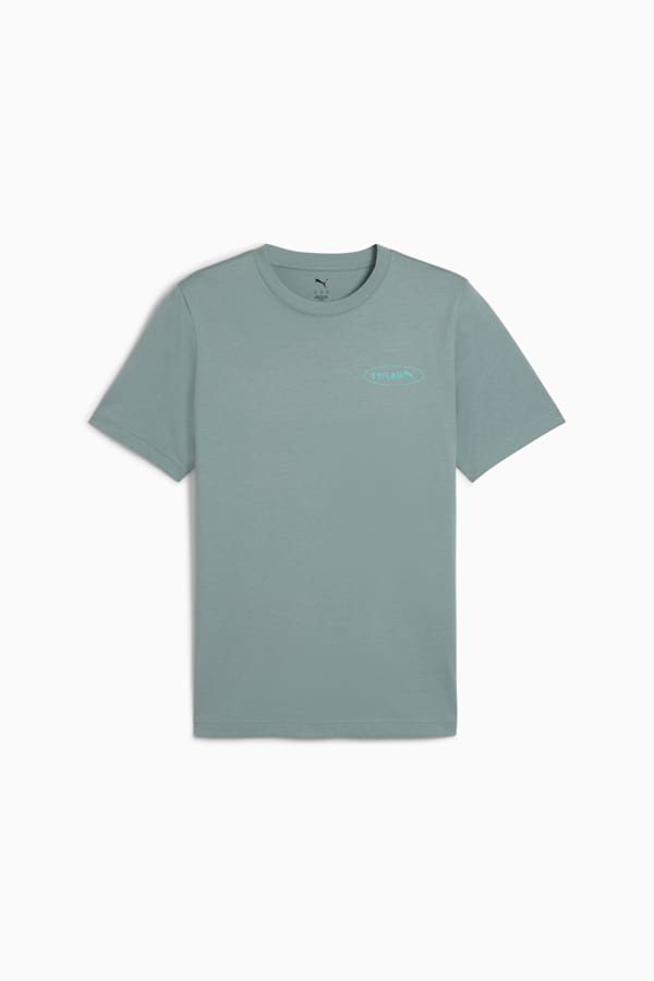 Graphics 3 Circles Tee Men, Green Moon, extralarge