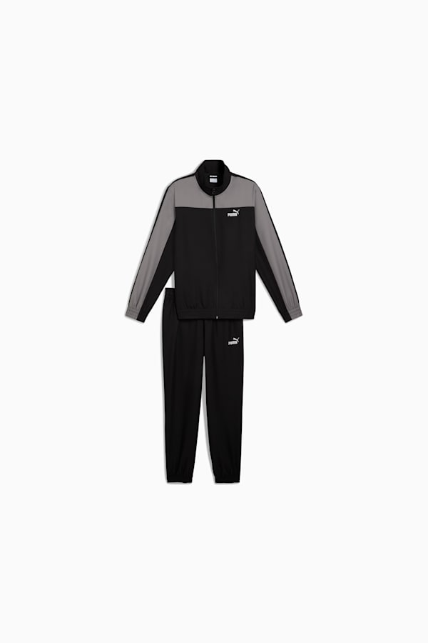 Woven Colourblock Tracksuit Men, PUMA Black, extralarge-GBR