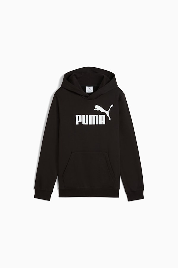 ESS No. 1 Logo Fleece Hoodie Youth, PUMA Black, extralarge-GBR