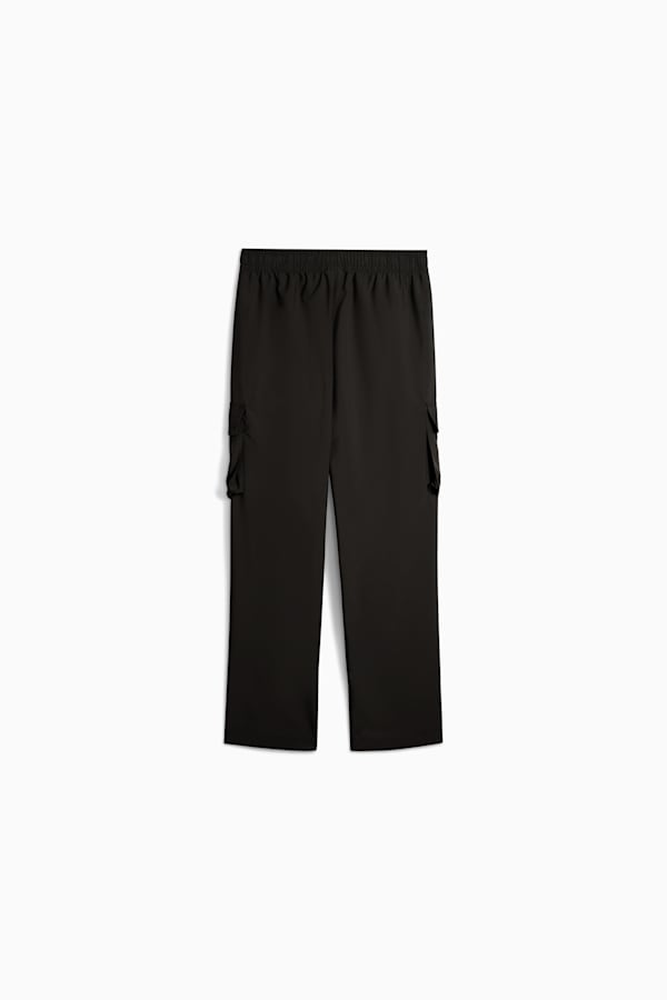 ESS No. 1 Logo Woven Cargo Pants Youth, PUMA Black, extralarge