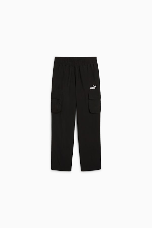 ESS No. 1 Logo Woven Cargo Pants Youth, PUMA Black, extralarge