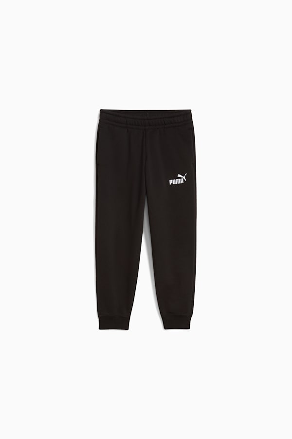 ESS No. 1 Logo Fleece Sweatpants Kids, PUMA Black, extralarge