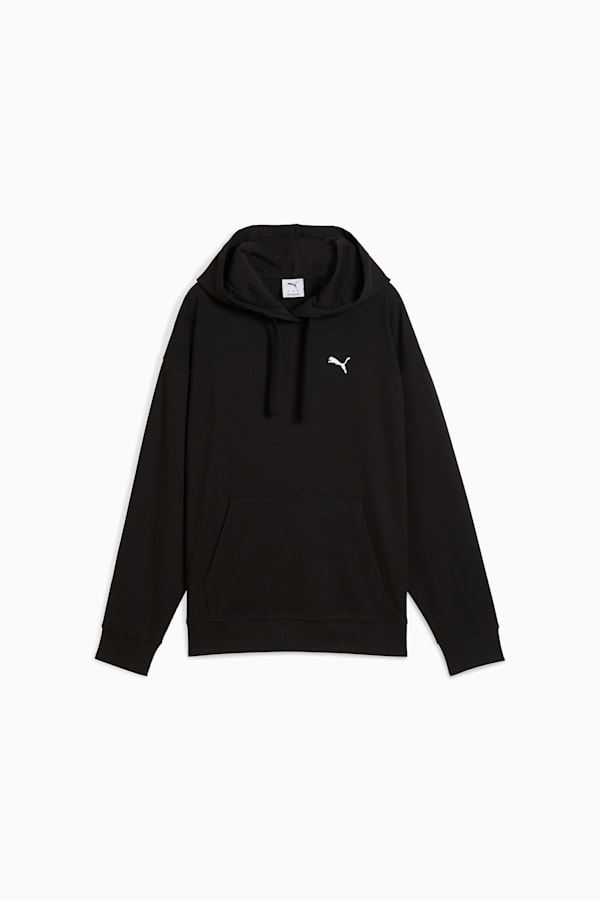 ESS ELEVATED Comfort Rib Hoodie Women, PUMA Black, extralarge