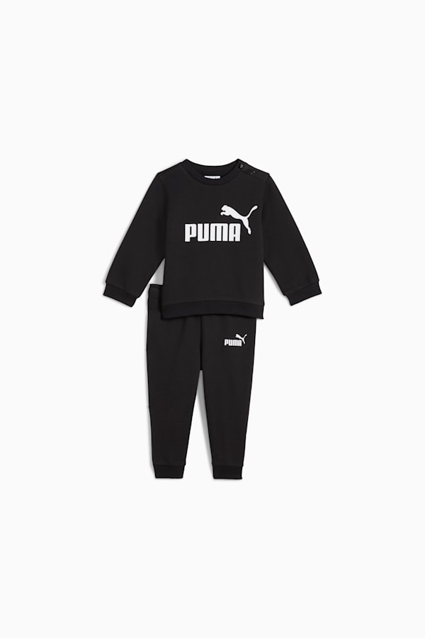 Essentials Minicats Crew Set Toddler, PUMA Black, extralarge