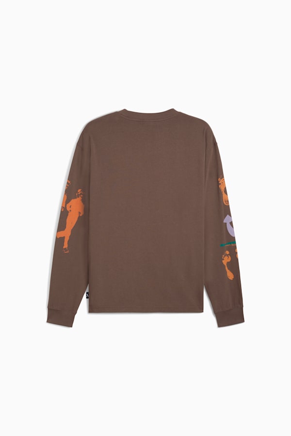 GRAPHIC Jogging Partner Long Sleeve Top Men, Flat Bronze, extralarge-GBR