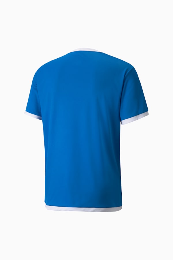 teamLIGA Football Jersey Men, Electric Blue Lemonade-Puma White, extralarge