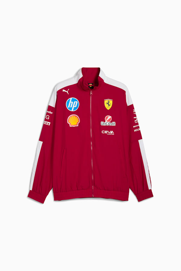 Scuderia Ferrari 2025 Drivers T7 Oversized Jacket Men, Dark Cherry, extralarge-GBR