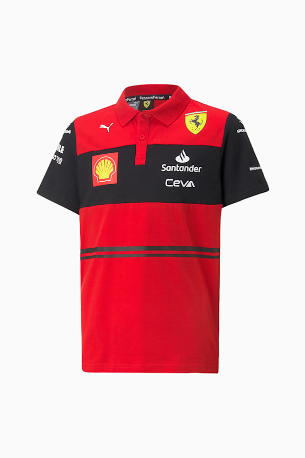 Scuderia Ferrari Team Youth Polo Shirt, Rosso Corsa, extralarge