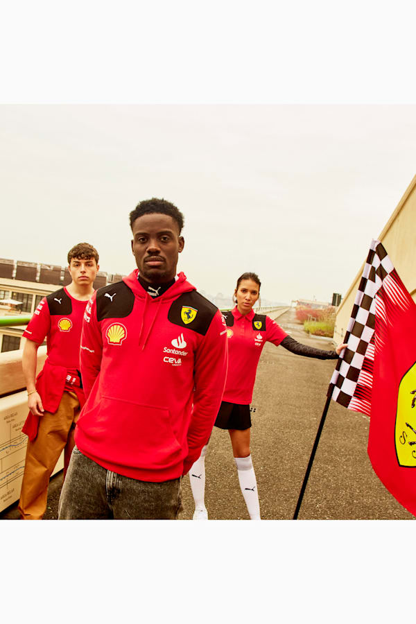 Scuderia Ferrari 2023 Team Replica Hoodie, Rosso Corsa, extralarge