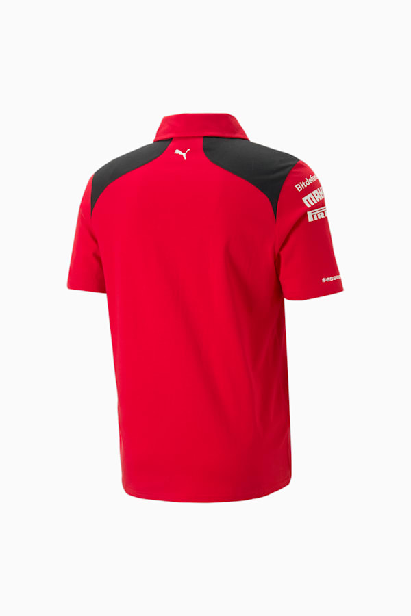 Scuderia Ferrari 2023 Team Replica Polo, Rosso Corsa, extralarge