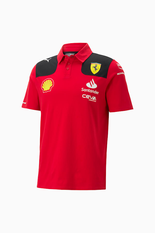 Scuderia Ferrari 2023 Team Replica Polo, Rosso Corsa, extralarge