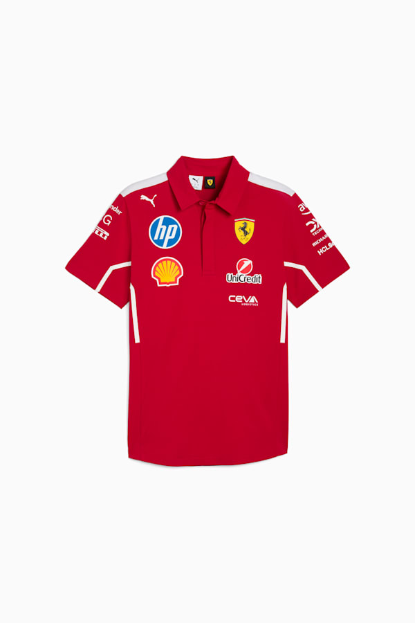 Scuderia Ferrari HP 2025 Team Polo Men, Dark Cherry, extralarge-GBR