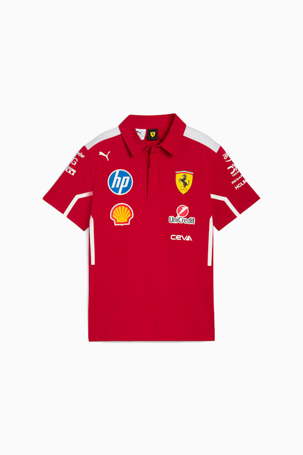 Scuderia Ferrari HP 2025 Team Polo Youth, Dark Cherry, extralarge-GBR