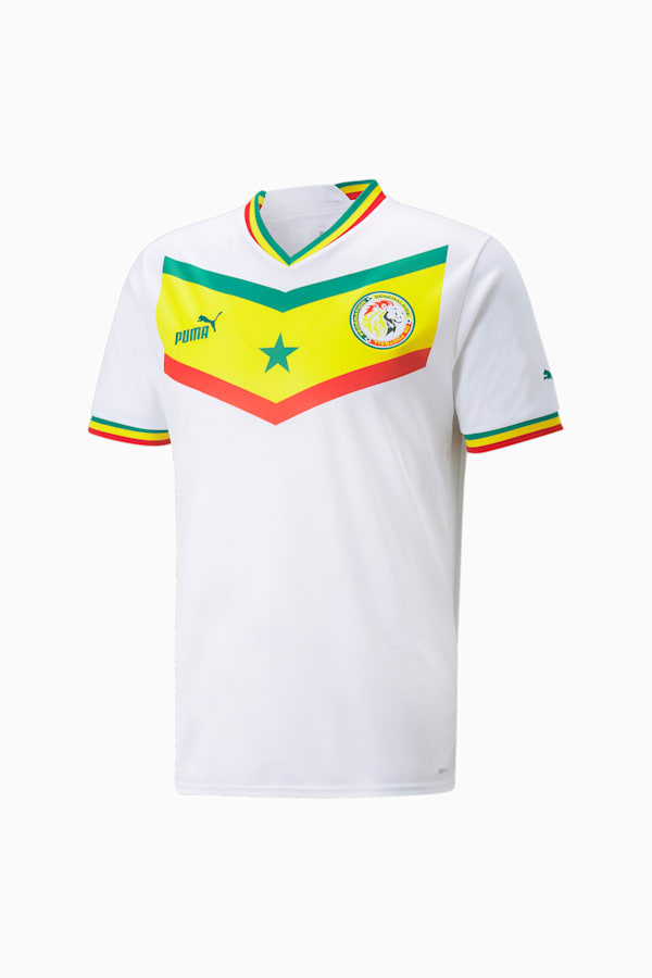 Senegal Home 22/23 Replica Jersey Men, Puma White-Pepper Green, extralarge