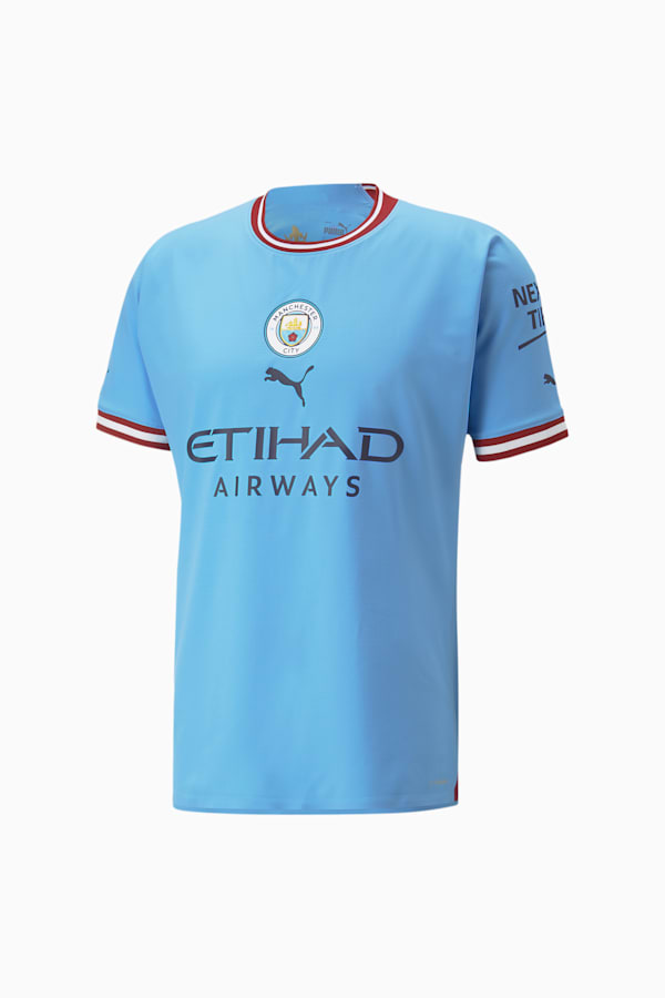 Manchester City F.C. Home 22/23 Authentic Jersey Men, Team Light Blue-Intense Red, extralarge