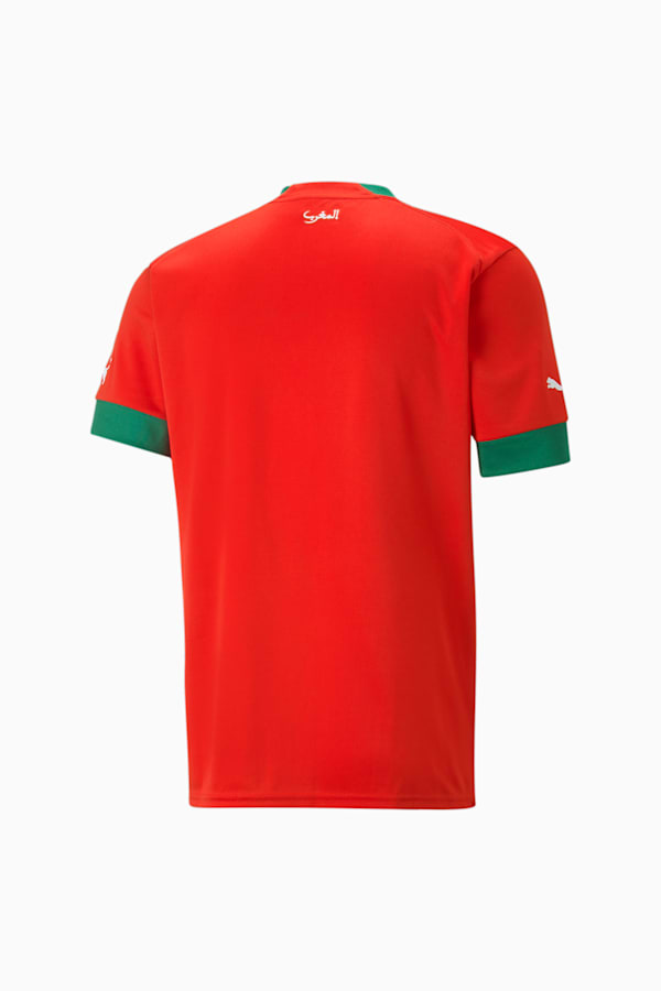 Morocco 2024 Home Jersey Men, Puma Red-Power Green, extralarge