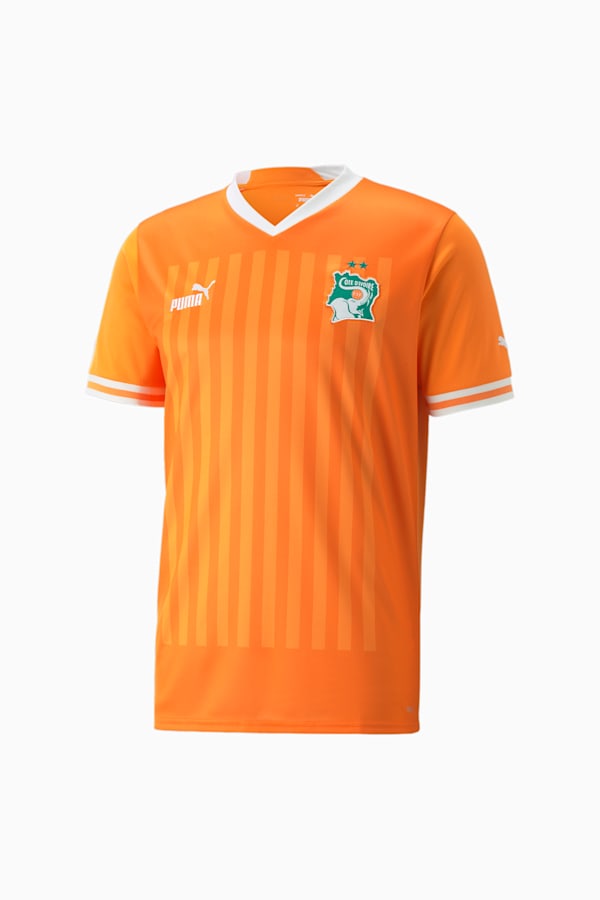 Ivory Coast Home 22/23 Replica Jersey Men, Vibrant Orange-Puma White, extralarge