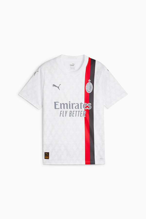 AC Milan 23/24 Away Jersey Youth, PUMA White-Feather Gray, extralarge