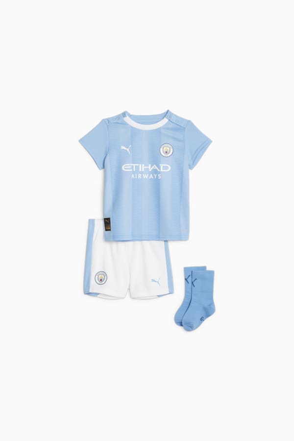 Manchester City F.C. Home Baby Kit, Team Light Blue-PUMA White, extralarge