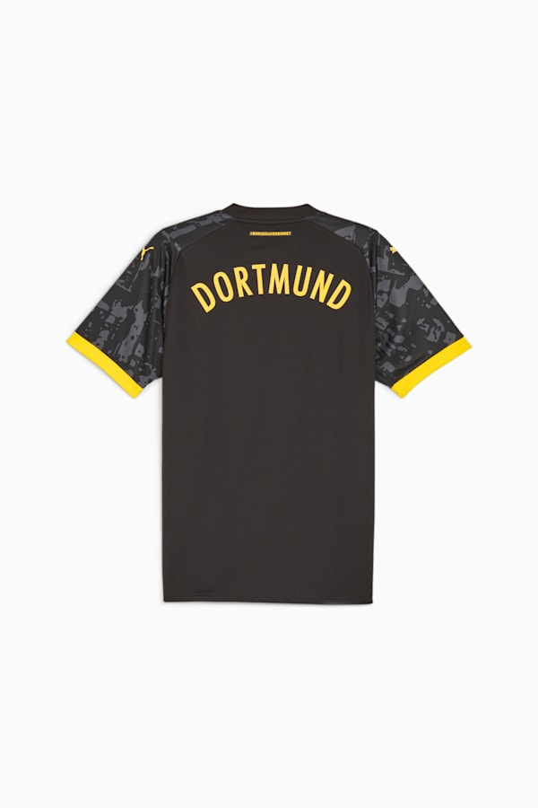 Borussia Dortmund 23/24 Men's Away Jersey, PUMA Black-Cyber Yellow, extralarge
