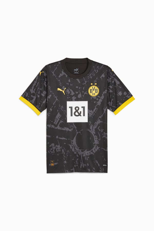 Borussia Dortmund 23/24 Men's Away Jersey, PUMA Black-Cyber Yellow, extralarge