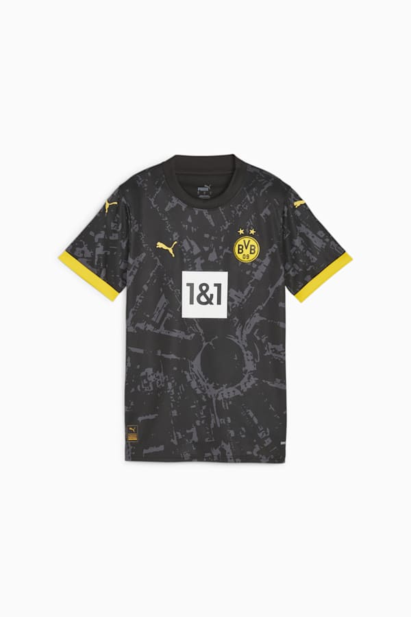 Borussia Dortmund 23/24 Women's Away Jersey, PUMA Black-Cyber Yellow, extralarge