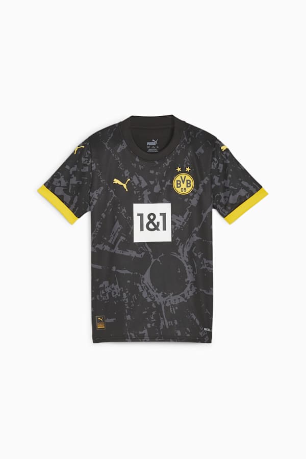 Borussia Dortmund 23/24 Youth Away Jersey, PUMA Black-Cyber Yellow, extralarge