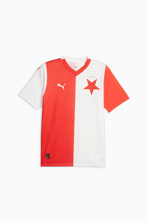 SK Slavia Prague 23/24 Home Jersey, PUMA Red-PUMA White, extralarge