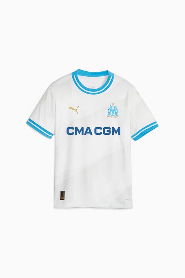 Olympique de Marseille 23/24 Youth Home Jersey, PUMA White, extralarge