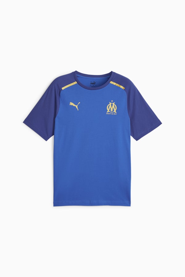 Olympique de Marseille Football Casuals Tee, PUMA Team Royal-Clyde Royal, extralarge