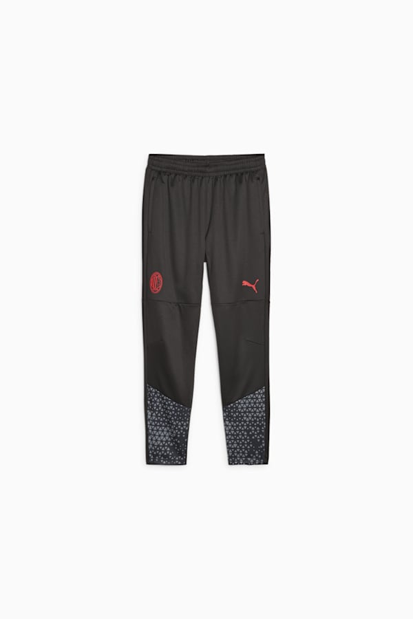 AC Milan Football Training Pants, PUMA Black-Flat Medium Gray, extralarge