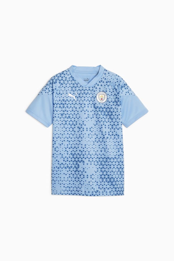 Manchester City Football Youth Training Jersey, Team Light Blue-Lake Blue, extralarge