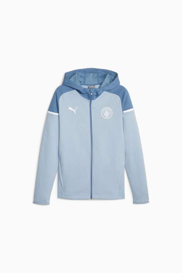 Manchester City Football Casuals Hooded Jacket, Blue Wash-Deep Dive, extralarge