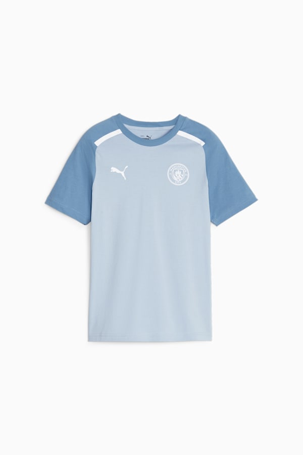 Manchester City Football Casuals Youth Tee, Blue Wash-Deep Dive, extralarge