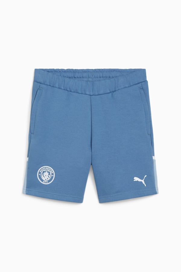 Manchester City Football Casuals Youth Shorts, Deep Dive-Blue Wash, extralarge