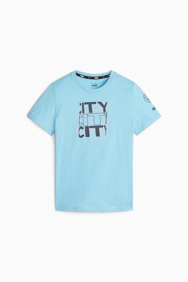 Manchester City FtblCore Youth Graphic Tee, Hero Blue-Dark Navy, extralarge
