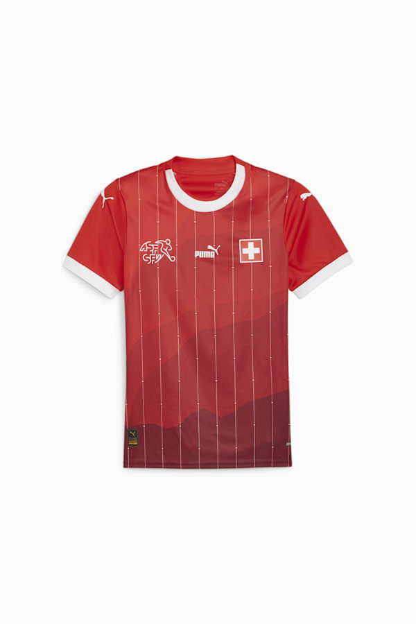 Switzerland 23/24 Women's World Cup Home Jersey, PUMA Red-PUMA White, extralarge