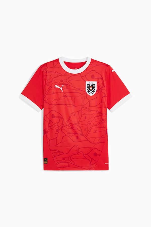 Austria 2024 Men's Home Football Jersey, PUMA Red-Chili Pepper, extralarge