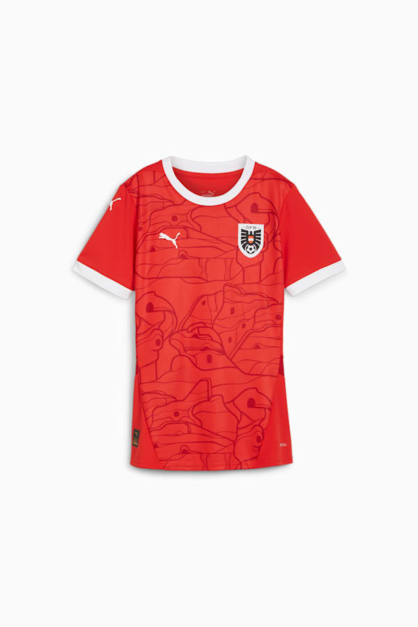 Austria 2024 Home Jersey Women, PUMA Red-Chili Pepper, extralarge