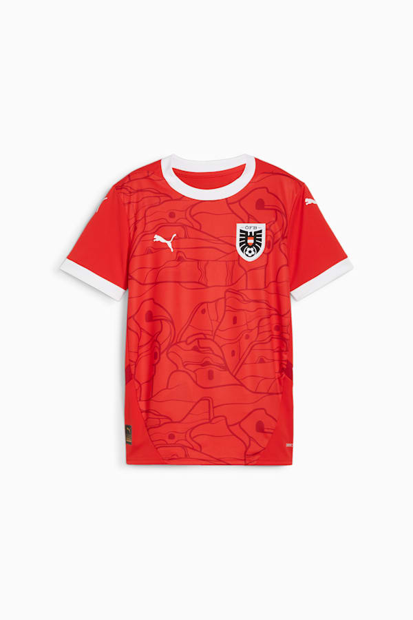 Austria 2024 Home Jersey Youth, PUMA Red-Chili Pepper, extralarge