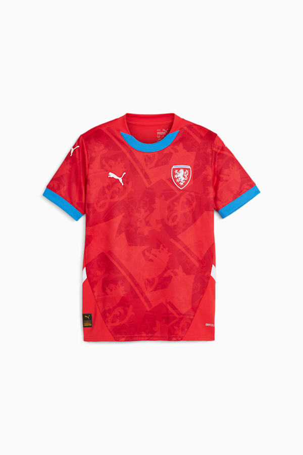 Czech Republic 2024 Home Jersey Youth, For All Time Red-Fast Red, extralarge