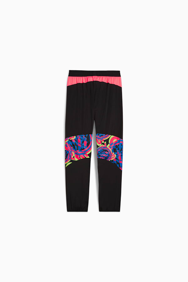 Manchester City FtblNrgy Woven Pants, PUMA Black-Sunset Glow, extralarge